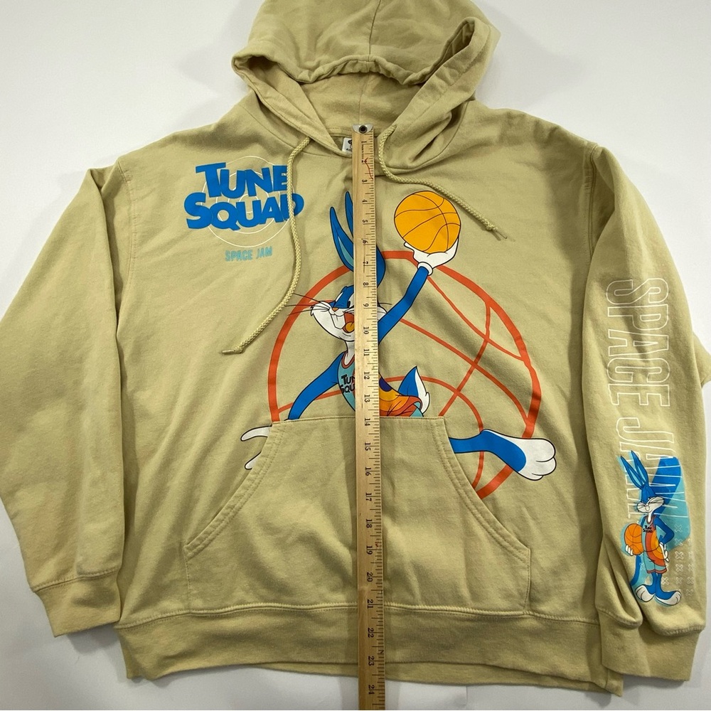 Space Jam A New Legacy Tune Squad Bugs Bunny Hoodie Tan Size Large - Picture 13 of 15